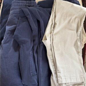Size 18 School Uniform Bundle – Pants & Shorts, Blue & Beige